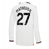 Camisa de time de futebol Manchester City Matheus Nunes #27 Replicas 2º Equipamento 2023-24 Manga Comprida